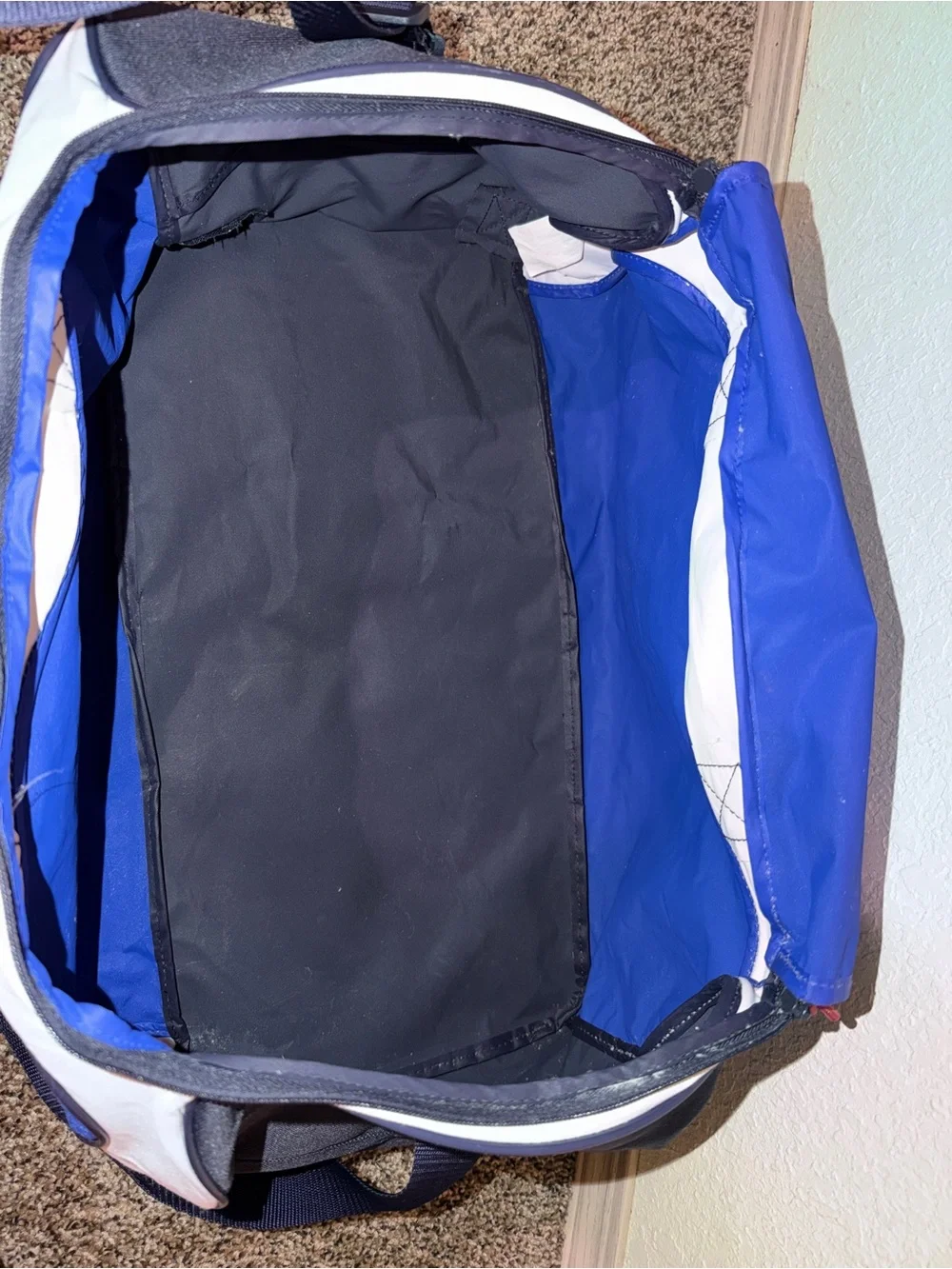 Polo by Ralph Lauren Blue and White Polo Sport Duffel